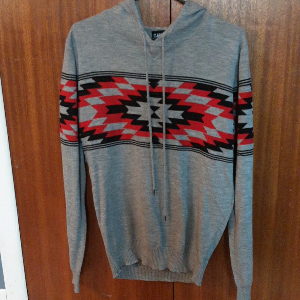 Pattern pullover hoodie